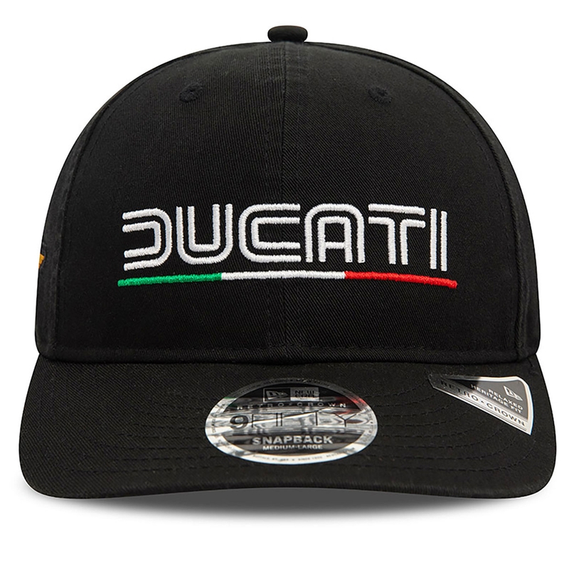 Cappellino Ducati Meccanica con logo vintage, nero