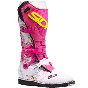 Stivali da moto SiDi Crossair HD End BB001 rosa-bianco