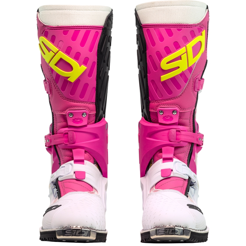 Stivali da moto SiDi Crossair HD End BB001 rosa-bianco