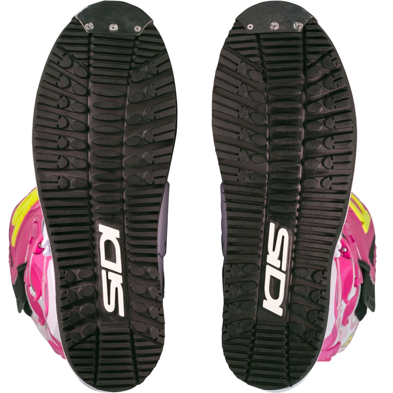 Stivali da moto SiDi Crossair HD End BB001 rosa-bianco