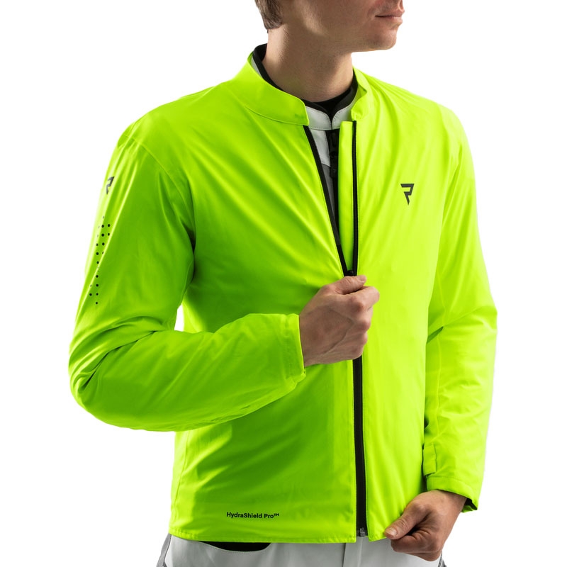 Giacca da moto Rebelhorn Borg II nera-grigia-giallo fluo