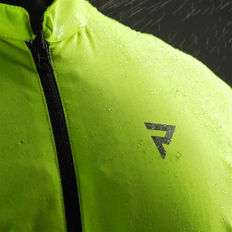 Giacca da moto Rebelhorn Borg II nera-grigia-giallo fluo