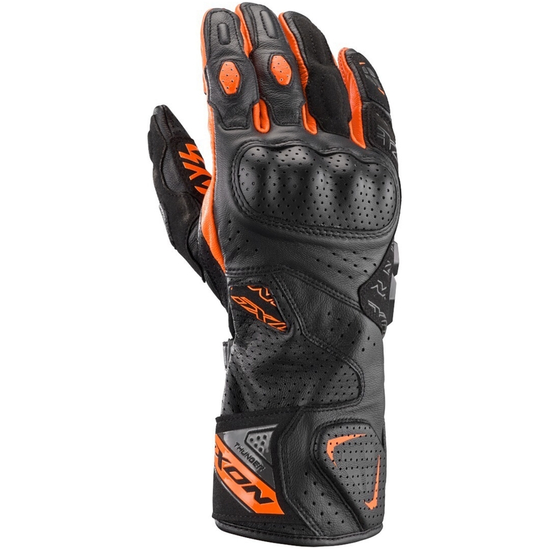 Guanti moto IXON Thunder Air nero-antracite-arancio