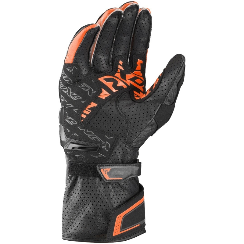 Guanti moto IXON Thunder Air nero-antracite-arancio