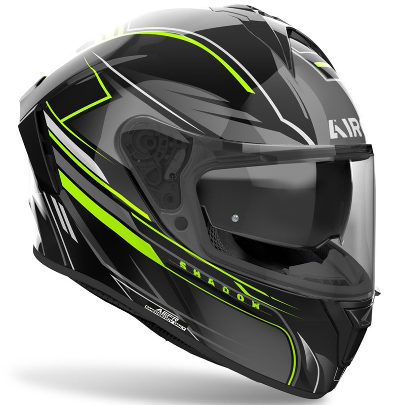 Casco integrale da moto Airoh SPARK 2 Shadow giallo lucido