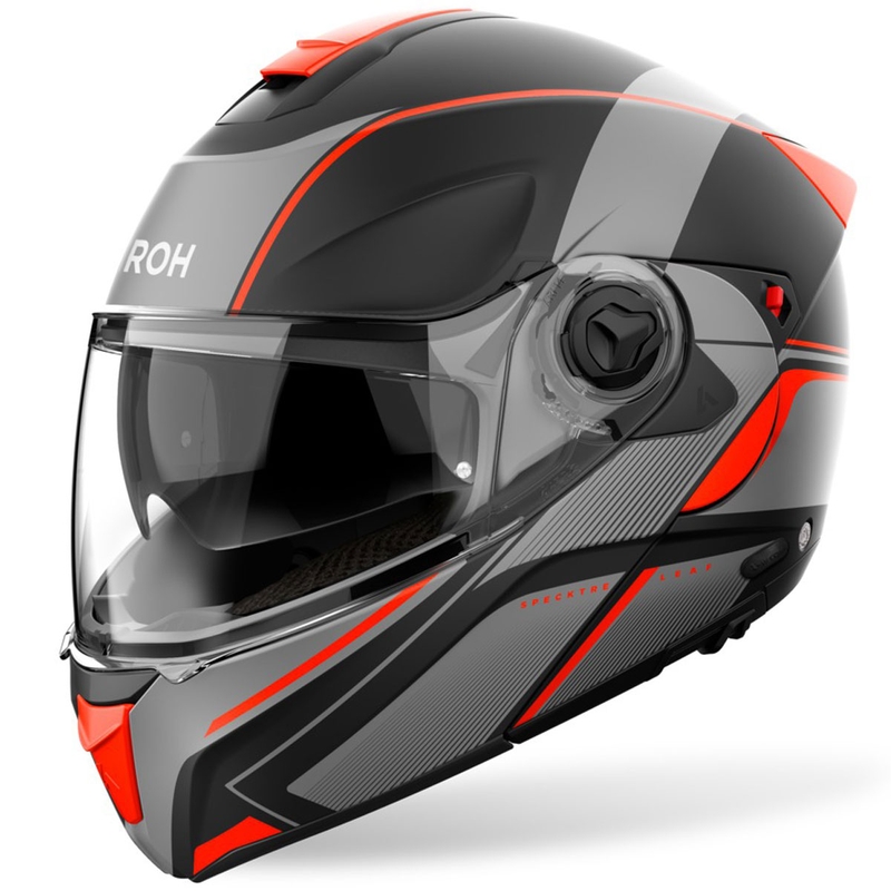 Casco modulare Airoh Specktre Leaf arancione opaco