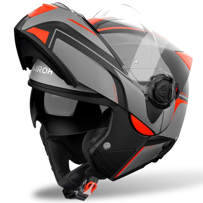 Casco modulare Airoh Specktre Leaf arancione opaco