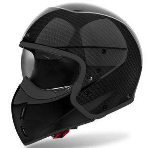 Casco moto modulare Airoh J110 Carbon nero lucido