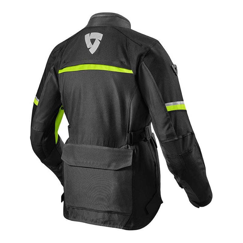 Giacca da moto Revit Outback 3 Nero-Giallo fluo da donna Saldi