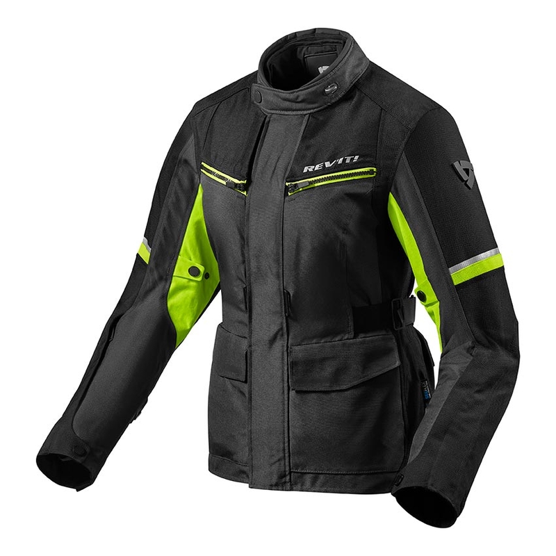 Giacca da moto Revit Outback 3 Nero-Giallo fluo da donna Saldi