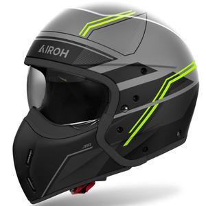 Casco moto modulare Airoh J110 Slim giallo opaco
