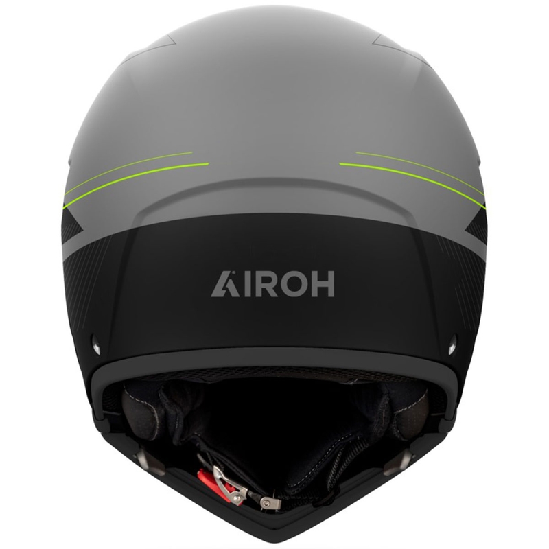Casco moto modulare Airoh J110 Slim giallo opaco