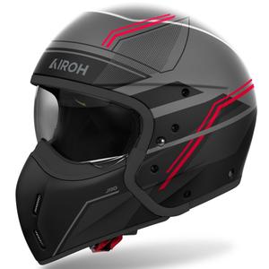 Casco moto modulare Airoh J110 Slim rosso opaco