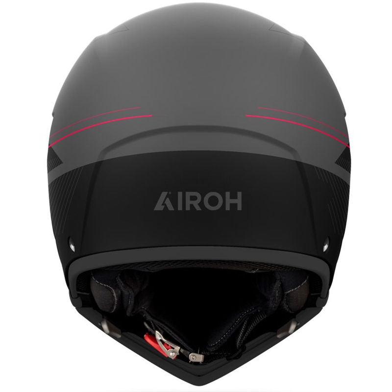 Casco moto modulare Airoh J110 Slim rosso opaco
