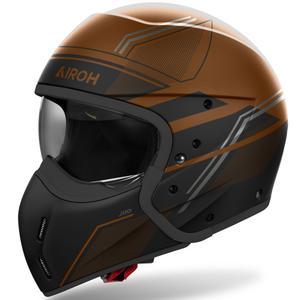 Casco moto modulare Airoh J110 Slim bronzo lucido