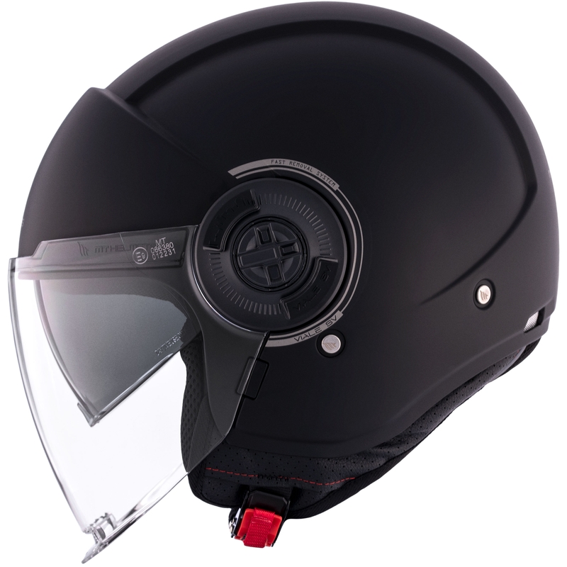 MT Viale SV S casco moto aperto nero opaco