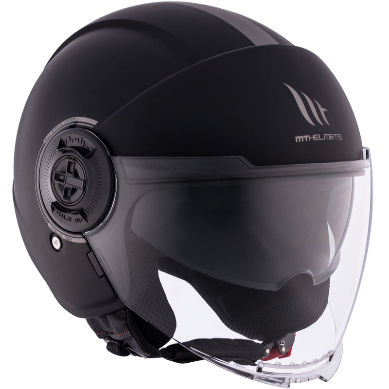 MT Viale SV S casco moto aperto nero opaco