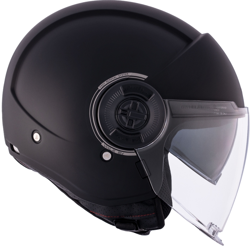 MT Viale SV S casco moto aperto nero opaco