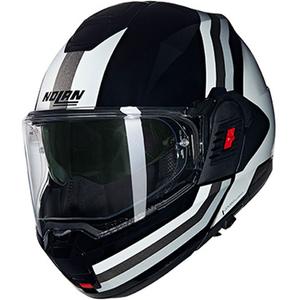 Casco moto apribile Nolan N120-1 Lineo N-COM 348 nero-bianco-argento