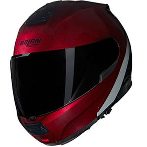 Casco moto apribile Nolan N100-6 Verniciatura Speciale N-COM 341 rosso-nero