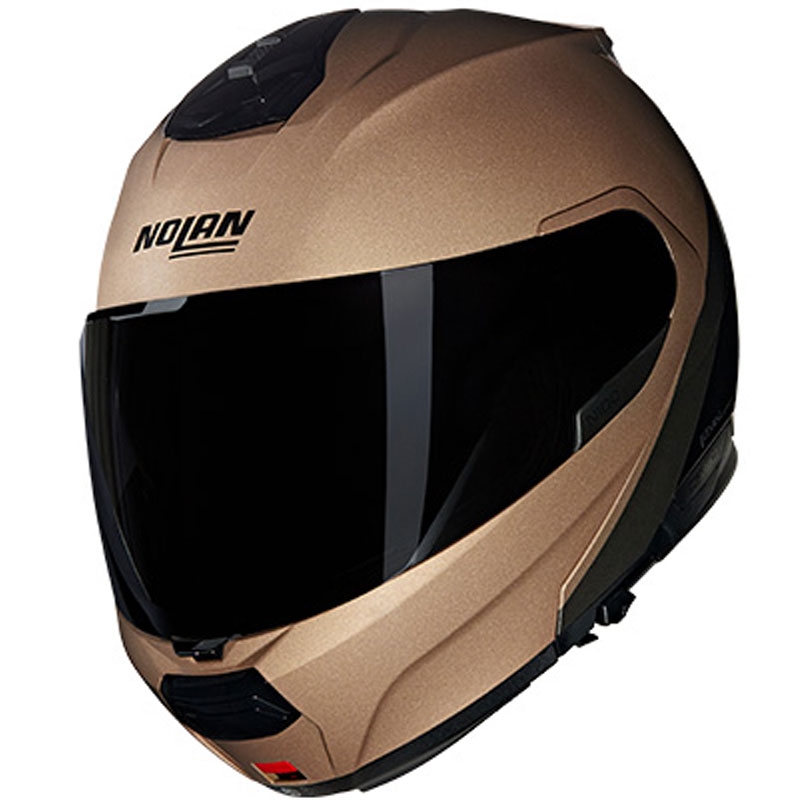 Casco moto apribile Nolan N100-6 Verniciatura Speciale N-COM 341 sabbia-nero