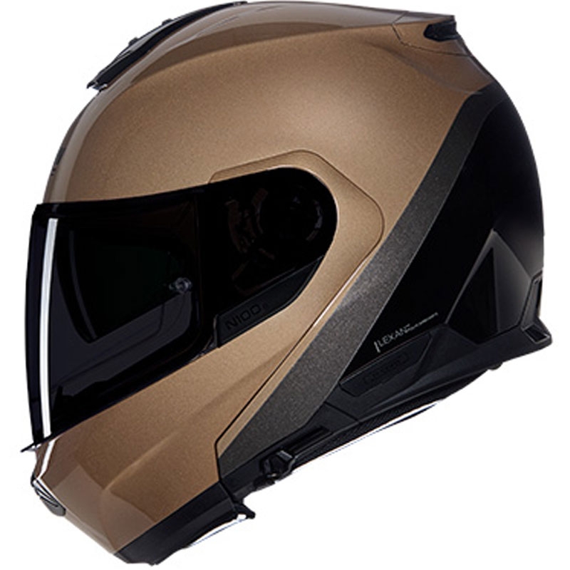 Casco moto apribile Nolan N100-6 Verniciatura Speciale N-COM 341 sabbia-nero