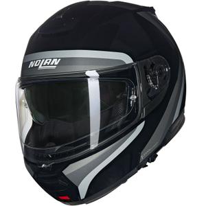 Casco moto apribile Nolan N100-6 Assoluto N-COM 349 nero-grigio