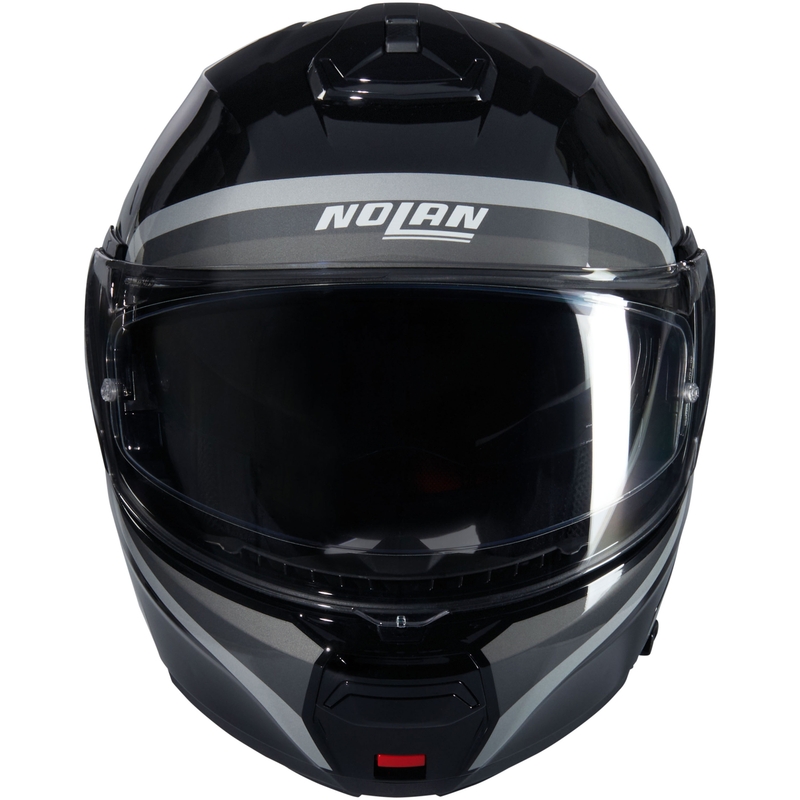Casco moto apribile Nolan N100-6 Assoluto N-COM 349 nero-grigio