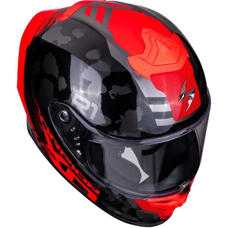 Integrální přilba Scorpion EXO-R1 Air Ogi černo-červená