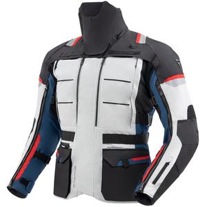 Giacca da moto Rebelhorn Cubby V blu-grigio-rosso