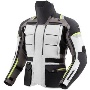 Giacca da moto Rebelhorn Cubby V nera-grigia-giallo fluo