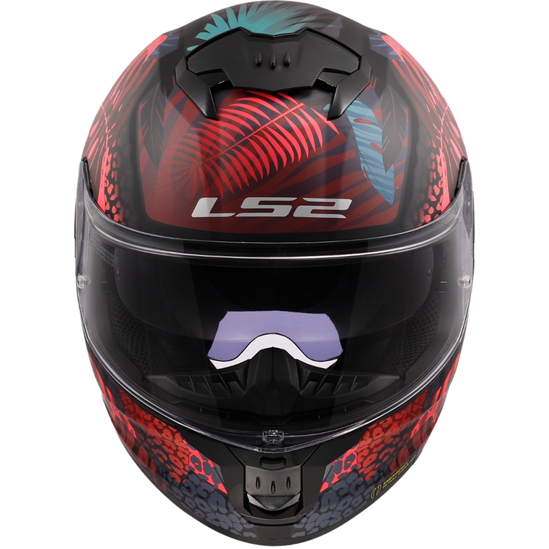 LS2 FF808 Stream II Jungle Casco moto integrale nero-rosa-blu