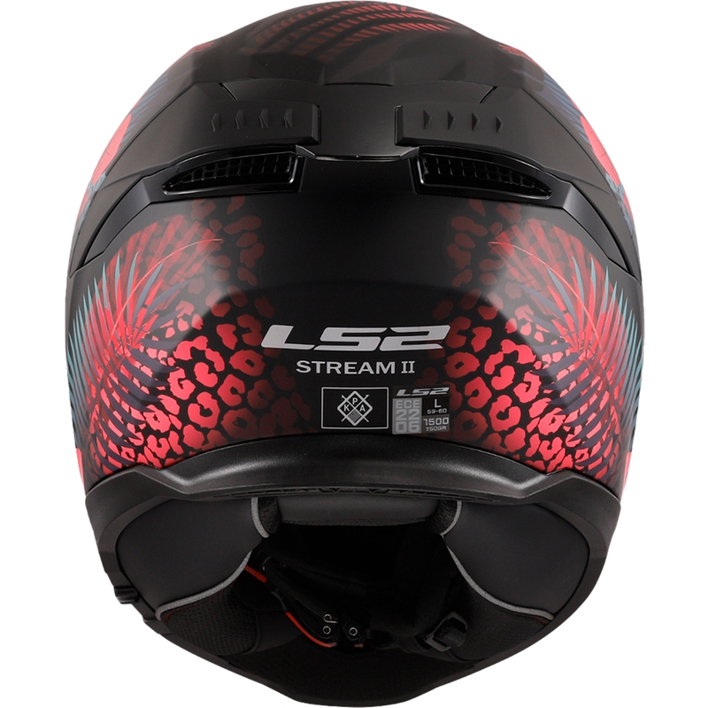 LS2 FF808 Stream II Jungle Casco moto integrale nero-rosa-blu