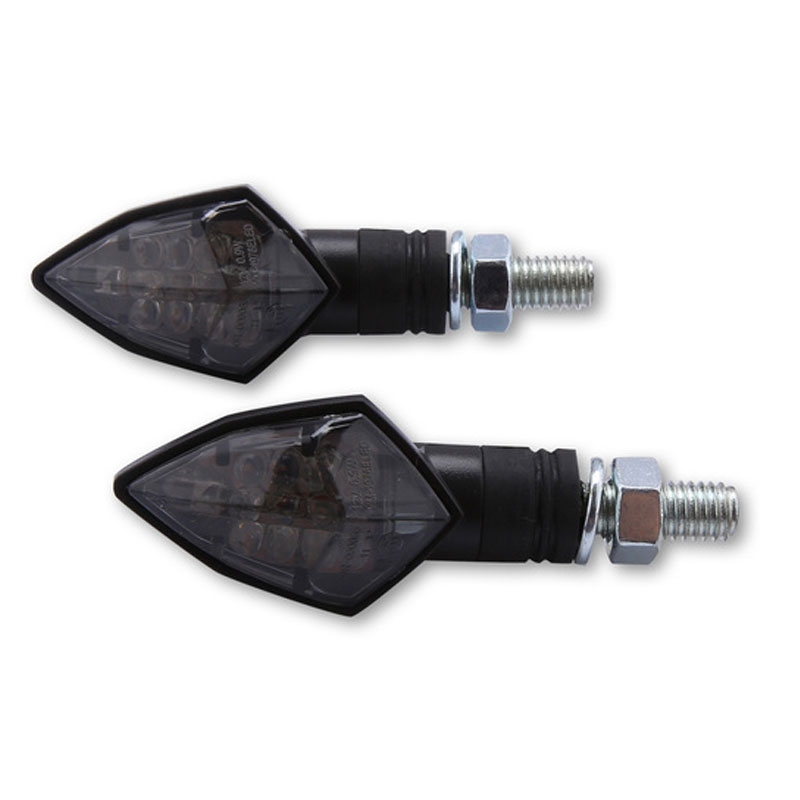 Indicatori di direzione per moto Highsider Smart Rock LED neri