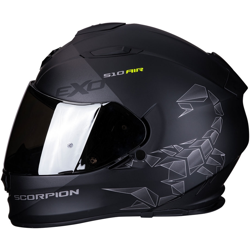 Integrální přilba Scorpion EXO-510 Air Pique černo-stříbrná výprodej