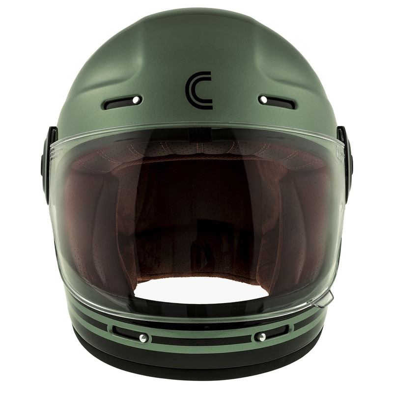 Casco integrale da moto Cassida Fibre Super Hooligan nero-verde in offerta - II. qualità