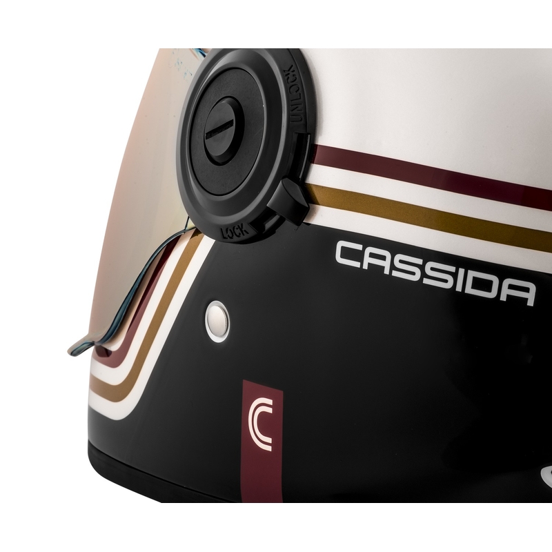 Casco integrale da moto Cassida Fibre Super Hooligan nero-verde in offerta - II. qualità