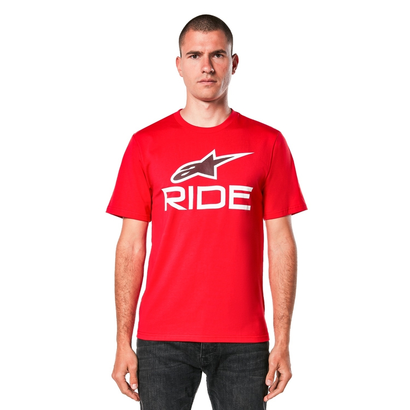 Maglietta Alpinestars Ride 4.0 CSF rosso-bianco-nero - II qualità - II. qualità