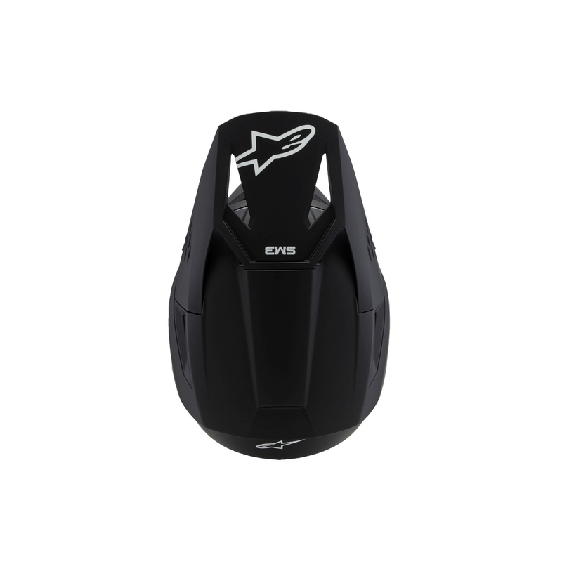 Casco da motocross per bambini Alpinestars S-M3 Solid Nero Opaco - II. qualità
