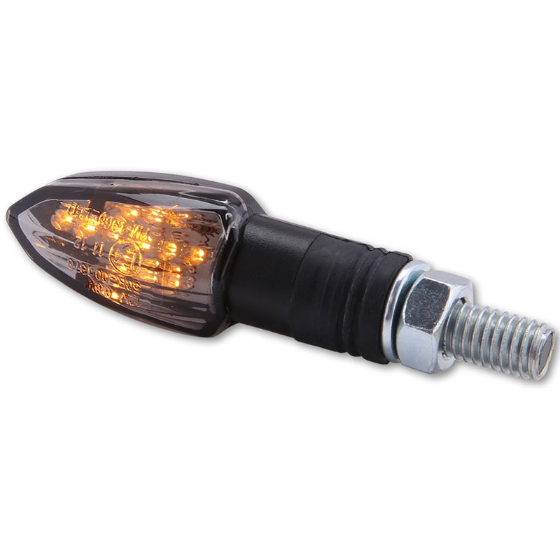 Indicatori di direzione per moto Highsider Smart Lizzard LED neri