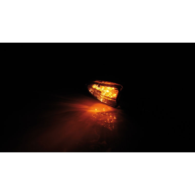 Indicatori di direzione per moto Highsider Smart Lizzard LED neri