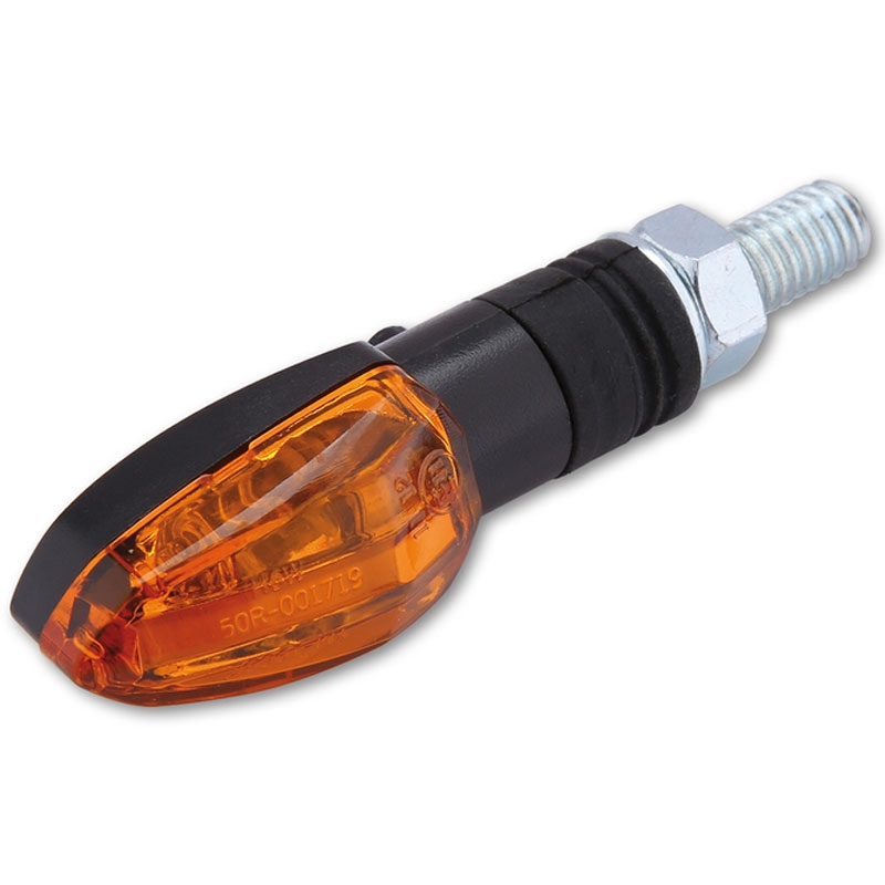 Indicatori di direzione per moto Highsider Smart Lizzard 12V nero-arancione