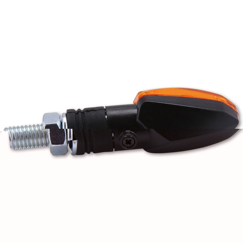 Indicatori di direzione per moto Highsider Smart Lizzard 12V nero-arancione