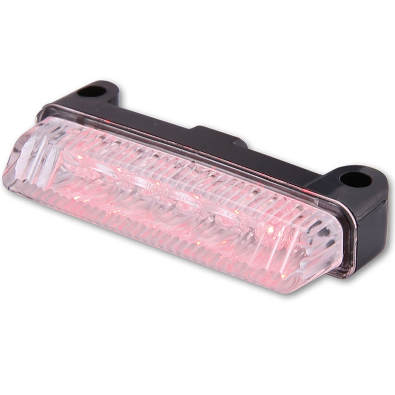 Fanale posteriore per moto Highsider Smart Mini LED nero-trasparente