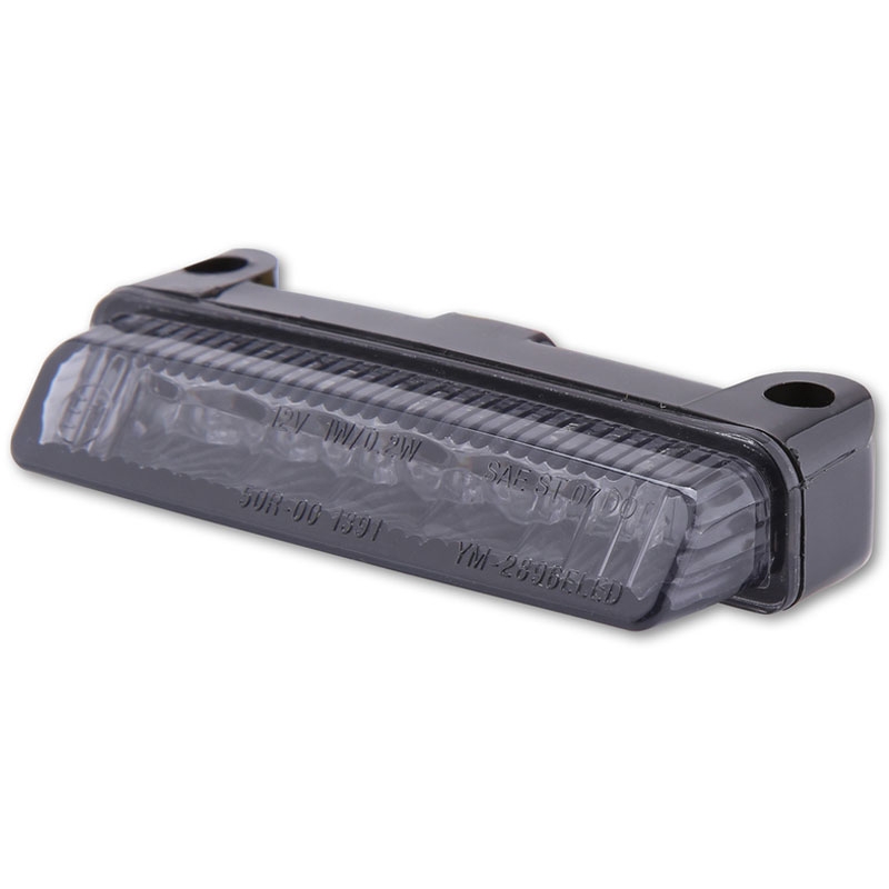 Fanale posteriore per moto Highsider Smart Mini LED, nero-fumo