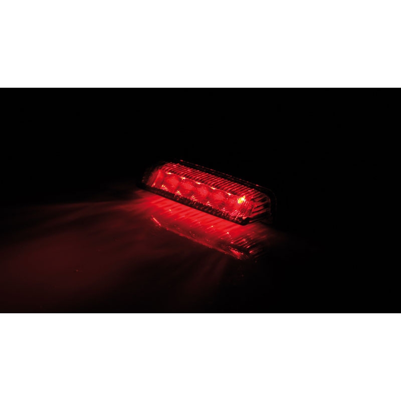 Fanale posteriore per moto Highsider Smart Mini LED, nero-fumo