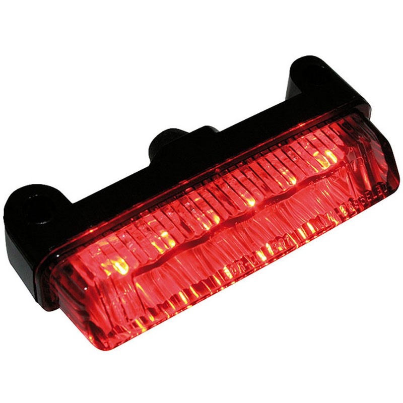 Fanale posteriore per moto Highsider Smart Mini LED, nero-fumo