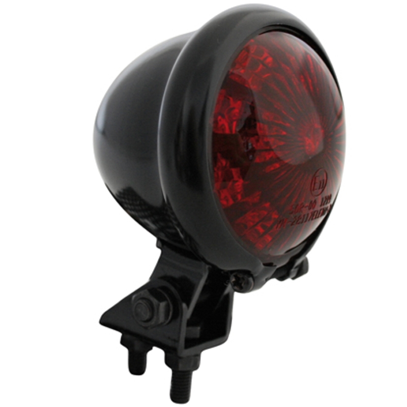 Fanale posteriore per moto a LED Highsider Smart Bates Style, nero