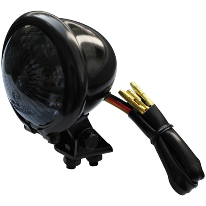 Fanale posteriore per moto Highsider Smart Bates Style LED nero-fumo