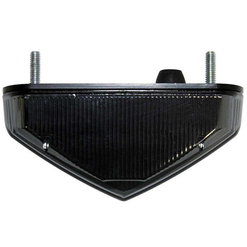 Fanale posteriore per moto Highsider Smart LED nero-trasparente